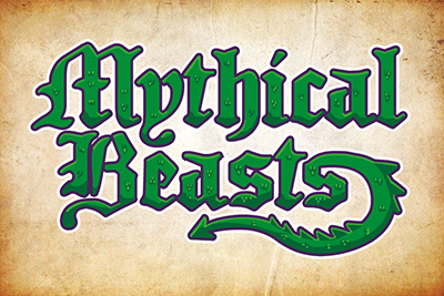 poster style graphic with a fading brown background and green lettering