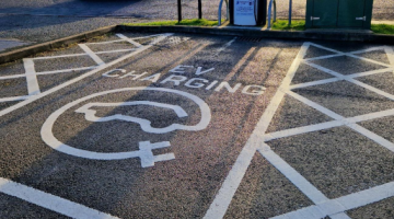 EV charging parking spot 